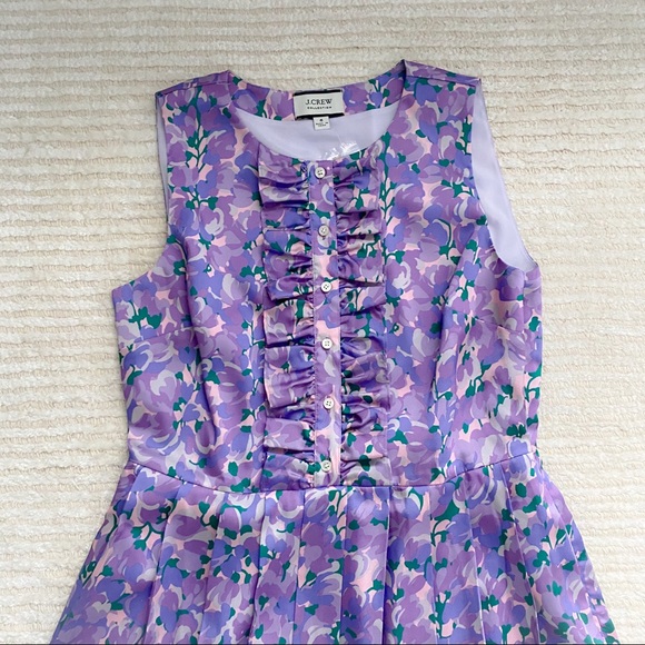 NWT J. Crew ruffle front pleated dress - Picture 7 of 13